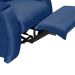 Poltrona Reclinável Motorizada Imperial Suede Azul Marinho