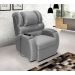 Poltrona Reclinável Motorizada Imperial Suede Cinza