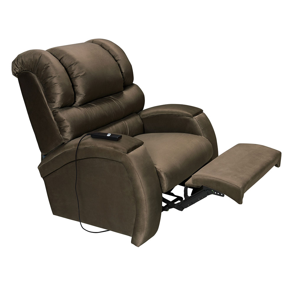 Poltrona Reclinável Motorizada Imperial Suede Marrom
