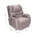 Poltrona Reclinável Motorizada Imperial Suede Marrom Claro