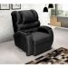 Poltrona Reclinável Motorizada Imperial Suede Preta