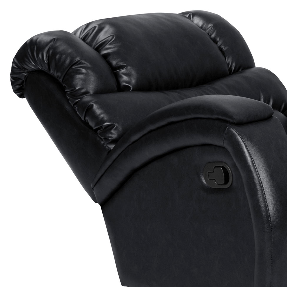 Poltrona Reclinável com Balanço e Giro Imperial Zero Wall Preta
