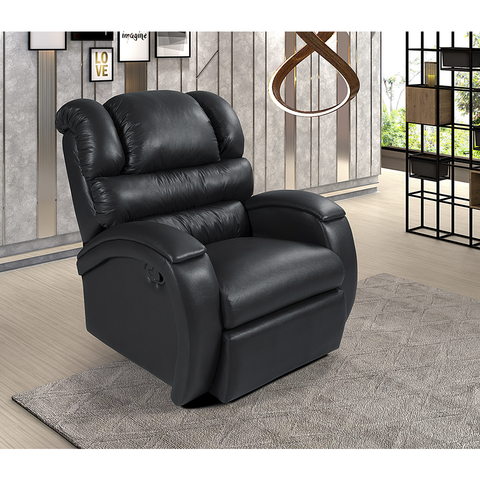 Poltrona Reclinável com Zero Wall Imperial Preta