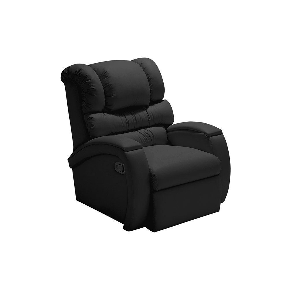 Poltrona do Papai Imperial Reclinável Corano Preto - Império Estofados