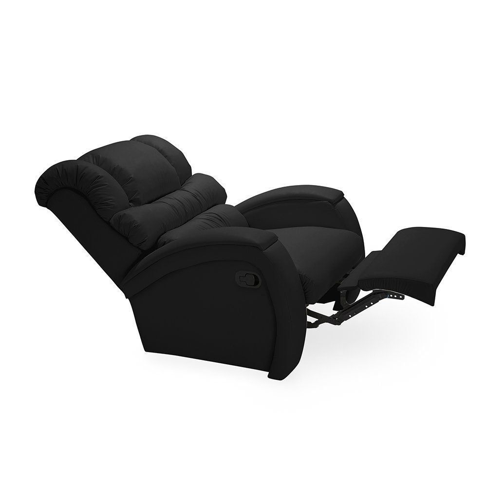 Poltrona do Papai Imperial Reclinável Corano Preto - Império Estofados