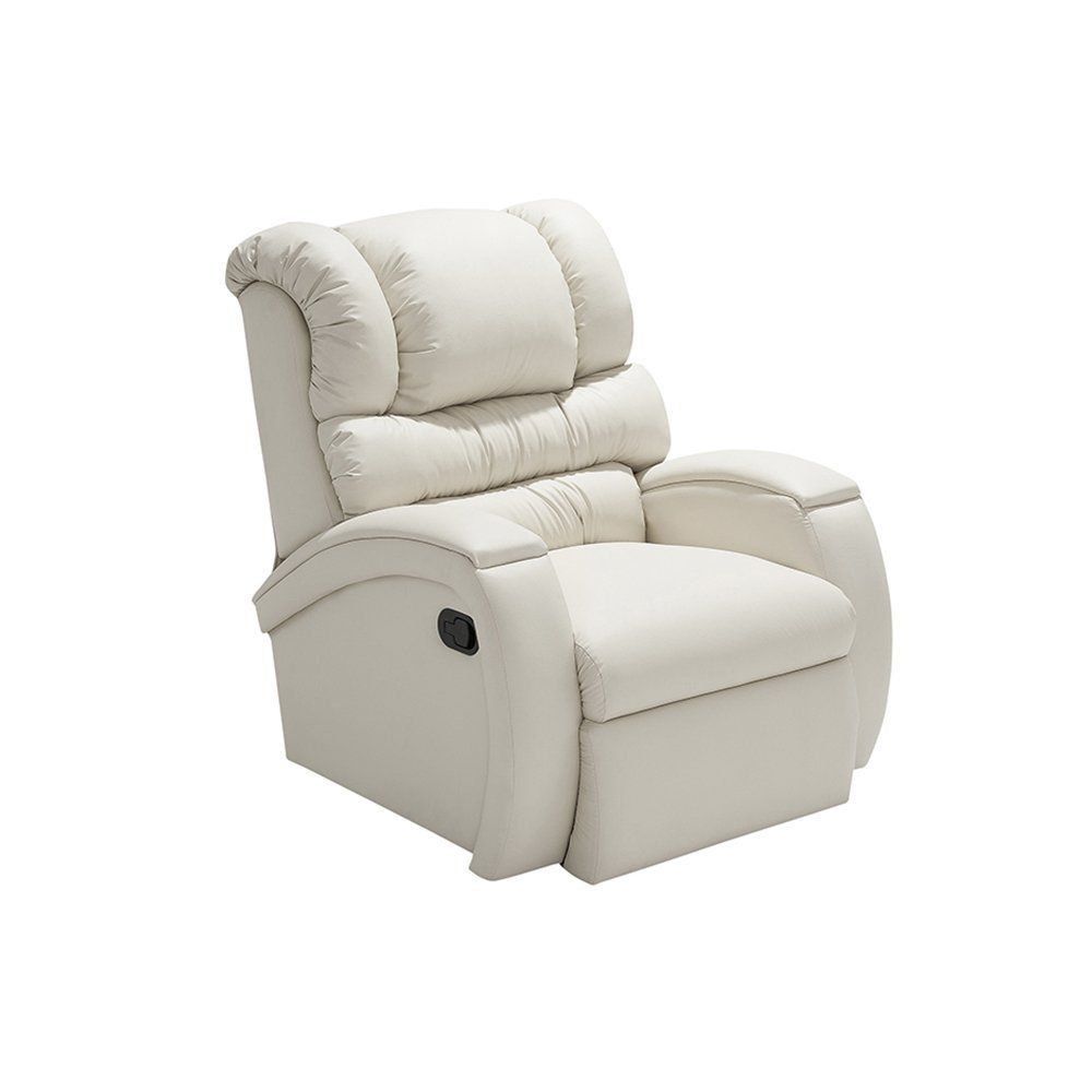 Poltrona do Papai Reclinável Zero Wall com Gatilho Oasis PU Sintético Bege - Gran Belo
