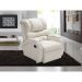 Poltrona do Papai Reclinável Zero Wall com Gatilho Oasis PU Sintético Bege - Gran Belo