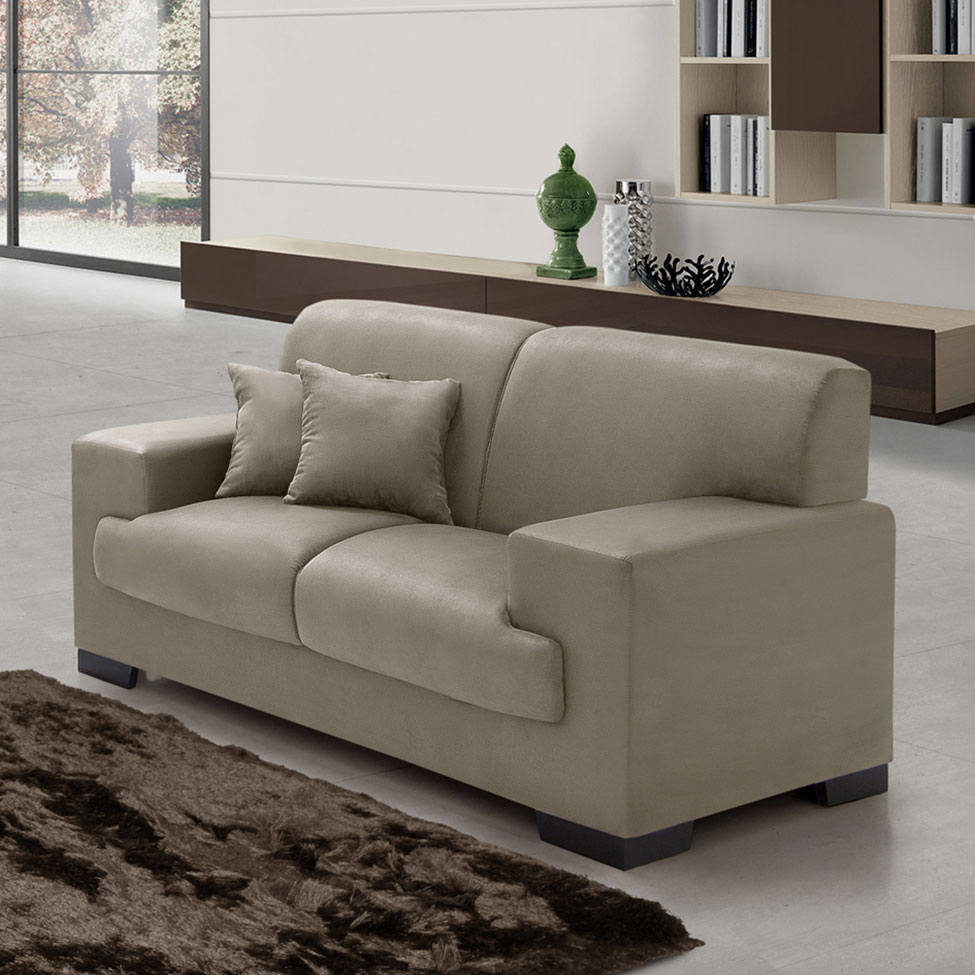 Sofá 2 Lugares Manuela Suede Chocolate Império Estofados