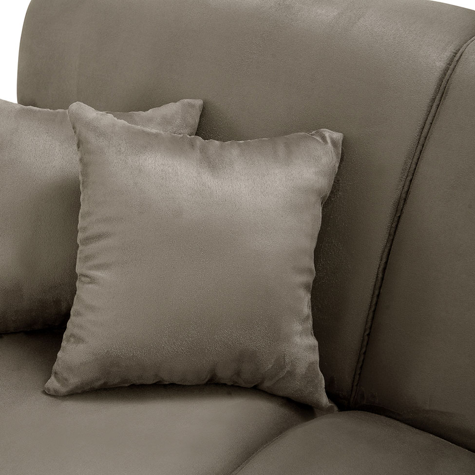 Sofá 2 Lugares Manuela Suede Chocolate Império Estofados