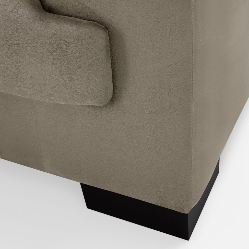 Sofá 2 Lugares Manuela Suede Chocolate Império Estofados
