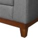 Sofá 3 Lugares Bahamas Linho Cinza 230 cm
