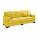 Sofá 3 Lugares Manuela Suede Amarelo