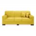 Sofá 3 Lugares Manuela Suede Amarelo