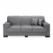 Sofá 3 Lugares Manuela Suede Cinza