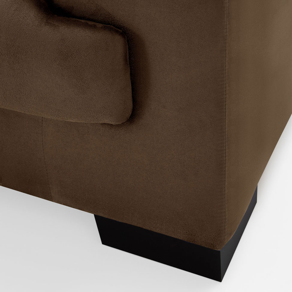 Sofá 3 Lugares Manuela Suede Marrom