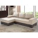 Sofá 3 Lugares Patrícia com Chaise Esquerdo Suede Areia