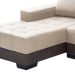Sofá 3 Lugares Patrícia com Chaise Esquerdo Suede Areia