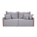 Sofá 3 Lugares Retrátil Bali Linho Cinza 180 cm