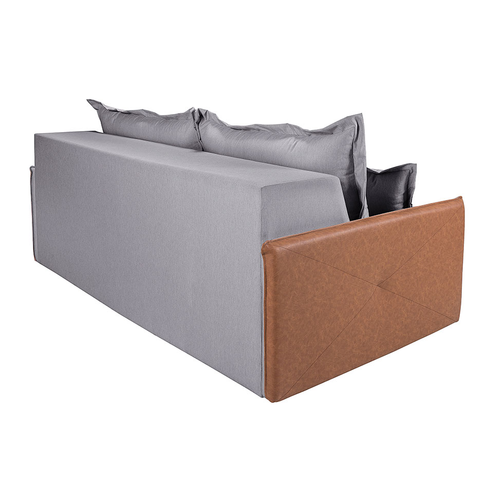 Sofá 3 Lugares Retrátil Bali Linho Cinza 180 cm