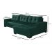 Sofá 5 Lugares Bia com Chaise Direito Suede Verde
