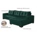Sofá 5 Lugares Bia com Chaise Direito Suede Verde