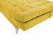Sofá-Cama 3 Lugares Casal Pratic Suede Liso Amarelo