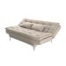 Sofá-Cama 3 Lugares Casal Pratic Suede Liso Areia