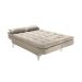 Sofá-Cama 3 Lugares Casal Pratic Suede Liso Areia