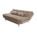 Sofá-Cama 3 Lugares Casal Pratic Suede Liso Chocolate