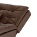 Sofá-Cama 3 Lugares Casal Pratic Suede Liso Marrom