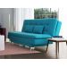 Sofá-Cama 3 Lugares Casal Pratic Suede Liso Turquesa