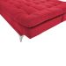Sofá-Cama 3 Lugares Casal Pratic Suede Liso Vermelho