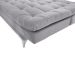Sofá-Cama 3 Lugares Casal Pratic Veludo Liso Cinza