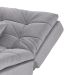 Sofá-Cama 3 Lugares Casal Pratic Veludo Liso Cinza