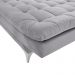 Sofá Cama 3 Lugares Pratic Veludo Liso Cinza - Império Estofados  