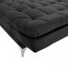 Sofá Cama 3 Lugares Pratic Veludo Liso Preto - Império Estofados 