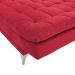 Sofá Cama 3 Lugares Pratic Veludo Liso Vermelho - Império Estofados 