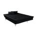 Sofá-Cama Casal 3 Lugares Versátil Preto