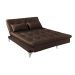 Sofá-Cama Casal 3 Lugares Versátil Tabaco