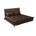 Sofá-Cama Casal 3 Lugares Versátil Tabaco
