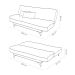 Sofá-Cama Casal 3 Lugares Versátil Tabaco