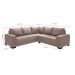 Sofá de Canto 4 Lugares Patrícia Suede Chocolate