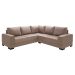 Sofá de Canto 4 Lugares Patrícia Suede Chocolate