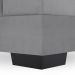 Sofá de Canto 4 Lugares Patrícia Suede Cinza