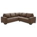 Sofá de Canto 4 Lugares Patrícia Suede Marrom