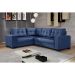 Sofá de Canto 5 Lugares Bia Suede Azul Marinho