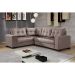Sofá de Canto 5 Lugares Bia Suede Nude