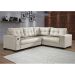 Sofá de Canto 5 Lugares Dijon com Entrada USB Suede Areia