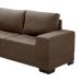 Sofá de Canto 5 Lugares com Chaise Esquerdo Patrícia Suede Marrom