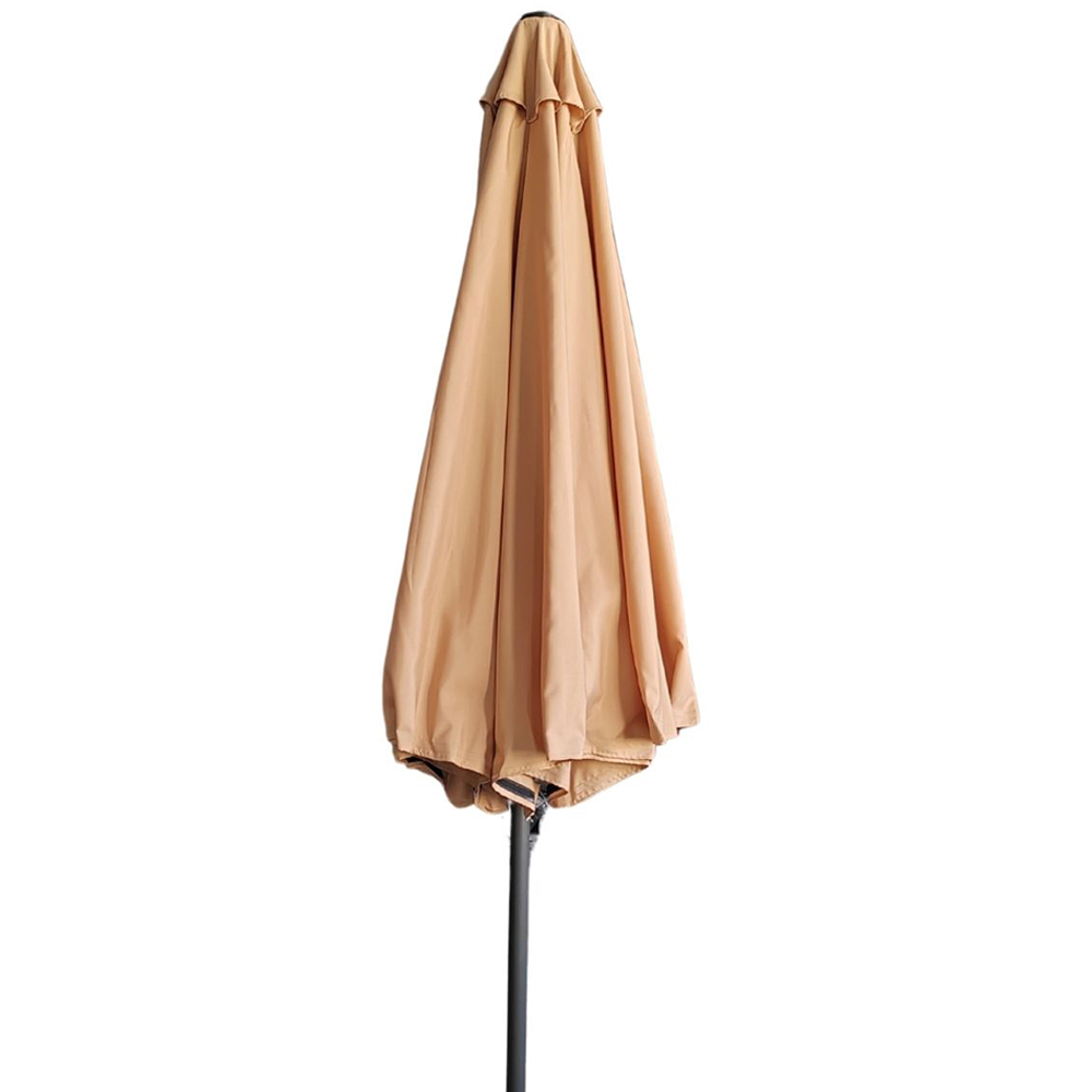 Ombrelone Externo Cobertura 330cm c/Mosquiteiro Estrutura em Aço c/Manivela Bege G31 - Importway